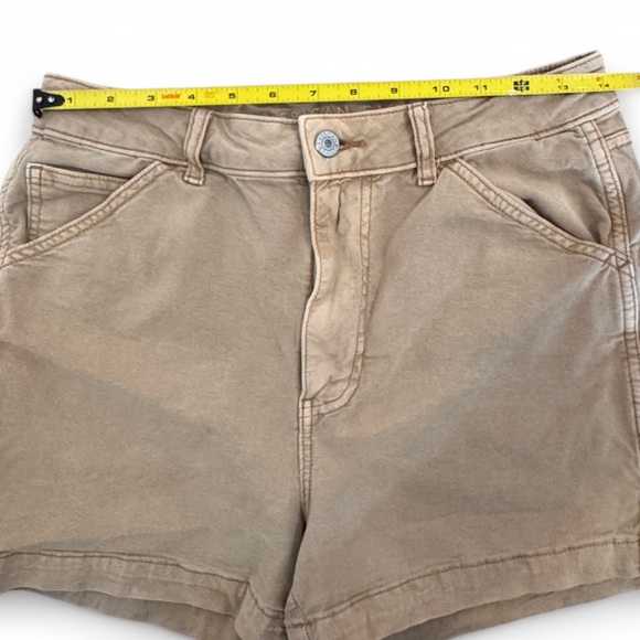 American Eagle Highest Rise 90s Boyfriend Shorts size 8 Khaki Carpenter Shorts - Picture 8 of 11